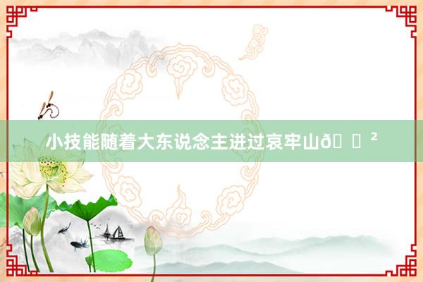 小技能随着大东说念主进过哀牢山🌲